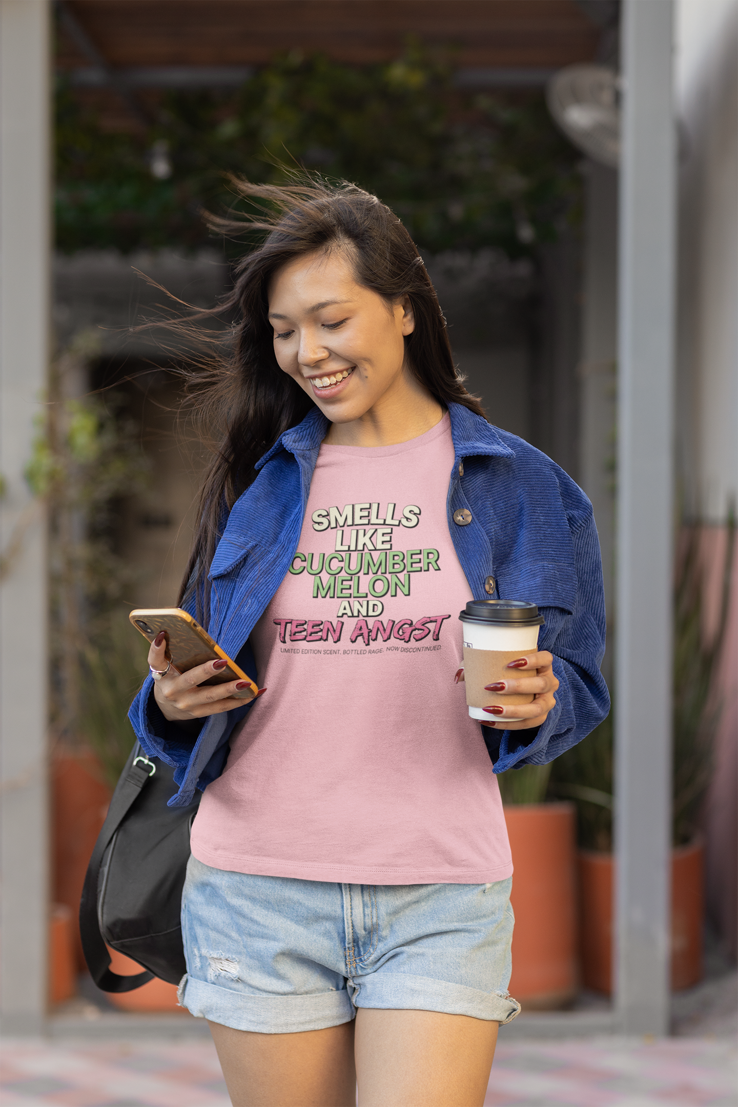 "Smells Like Cucumber Melon and Teen Angst" Women's Relaxed T-Shirt