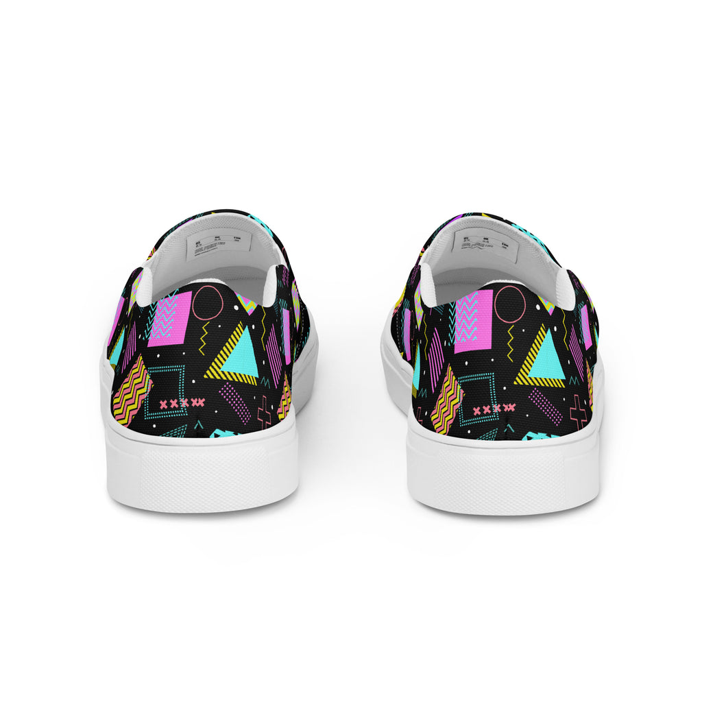 "Arcade After Dark" Men’s Slip-On Canvas Shoes