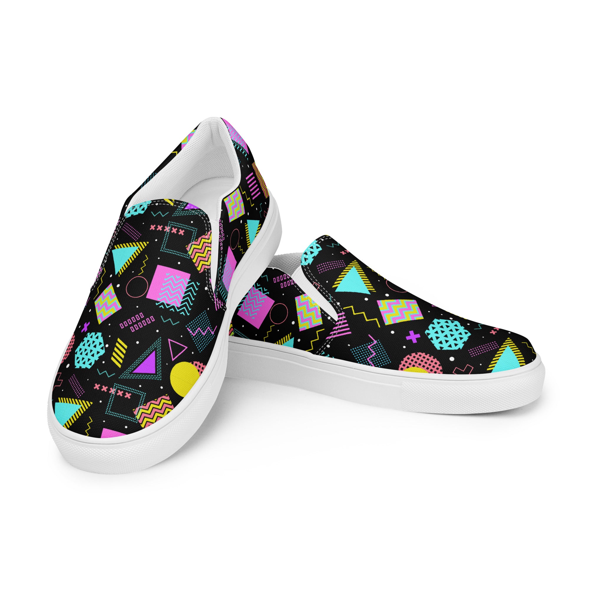 "Arcade After Dark" Women’s Slip-On Canvas Shoes